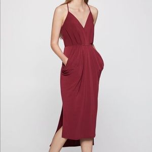 BCBG Multicolored draped cocktail dress